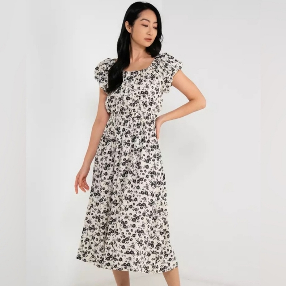 Floral Gap Midi Dress